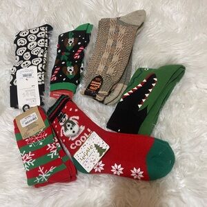 Christm socks different sizes and colors